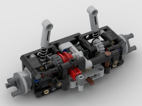 13 Stud Front & Rear Axles with Diff Lock by moc_cupboard