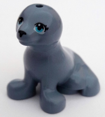 Seal, Friends with Black Nose and Medium Azure Eyes Pattern (bb0682pb01)