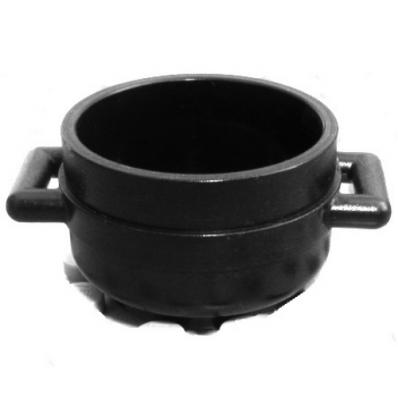 Pot / Cauldron 3 x 3 x 1 & 3/4 with Handles (4341)