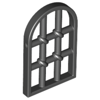 Pane for Window 1 x 2 x 2 2/3 Twisted Bar with Rounded Top (30045)