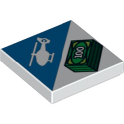 Tile 2 x 2 with Helicopter(3068pb0467)