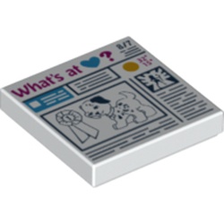 Tile 2 x 2 with Prize Ribbon (3068pb0933)
