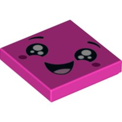 Tile 2 x 2 with Face, Smile Open Mouth (3068pb1205)