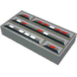 Tile 1 x 2 with SW Computer Pattern (3069ps1)