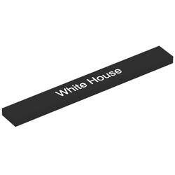 Tile 1 x 8 with 'White House' Pattern (4162pb222)