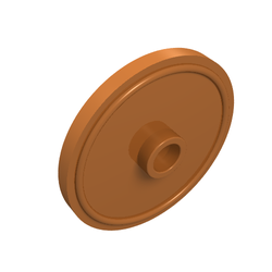 Minifigure, Shield Circular Rimmed Face with Stud (91884)