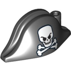 Minifigure, Headgear Hat, Pirate Bicorne  (2528pb03)