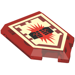 Tile, Modified 2 x 3 Pentagonal  Charging Attack (22385pb019)