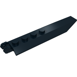 Hinge Plate 1 x 8 with Angled Side Extensions, Squared Plate Underside (14137)