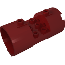 Cylinder 3 x 6 x 2 2/3 Horizontal - Square Connections Between Interior Studs (93168)