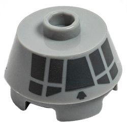 Cone 2 x 2 Truncated with Dark Bluish Gray Millennium Falcon (98100pb15)