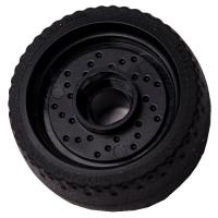 Wheel 24 x 12 with Pin Hole with Molded Black Hard Rubber Tire Pattern (72206pb01)