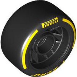 Wheel 24 x 13.4 'PIRELLI', 'P ZERO' and Arcs Pattern (105162pb02)