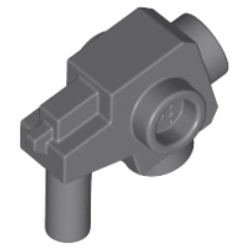Minifigure, Weapon Gun, Blaster with Studs on Side (44709)