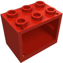 Container, Cupboard 2 x 3 x 2 - Hollow Studs (4532b)