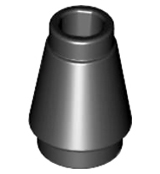 Cone 1 x 1 with Top Groove (4589b)