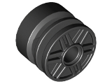 Wheel 18mm D. x 14mm with Pin Hole, Fake Bolts and (55981)