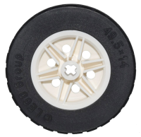 Wheel 30mm D. x 14mm with Black Tire 49.5 x 14 (56 (56904c03)