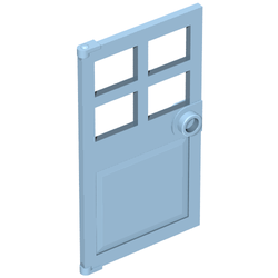 Door 1 x 4 x 6 with 4 Panes and Stud Handle (60623)