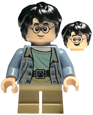 Harry Potter - Sand Blue Jacket, Dark Tan Short Legs, Broken Glasses (hp449)