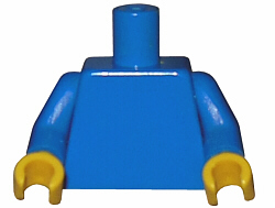 Torso Plain / Blue Arms / Yellow Hands (973c007)