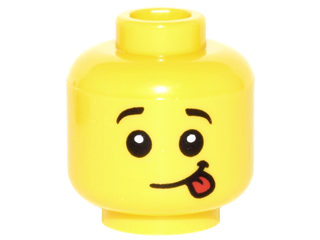Minifigure, Head Raised Black Eyebrows (3626cpb1589)