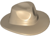 Minifigure, Headgear Hat, Wide Brim Outback Style (Fedora) (61506 )