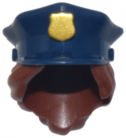 Minifigure, Hair Combo, Hat (28430pb02)
