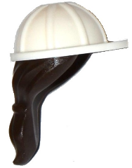 Minifigure, Headgear Helmet Construction  (16178pb01)