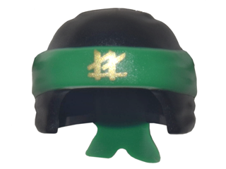 Minifigure, Headgear Ninjago Wrap Type 3  (24496pb01)