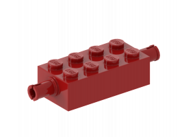 Brick, Modified 2 x 4 with Pins (6249/65155)