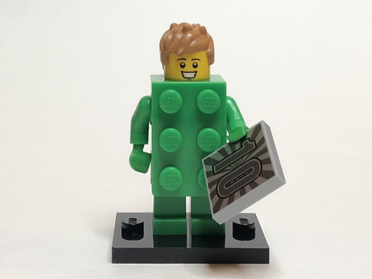 Brick Costume Guy, Series 20 (Complete Set with Stand and Accessories) (col20-13)