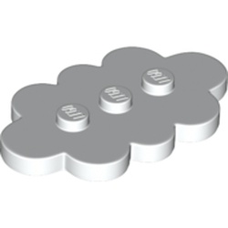 Plate Special 3 x 5 Cloud with 3 Center Studs (35470)