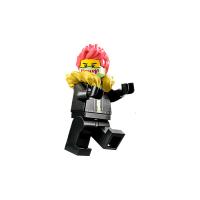 Stunt Bike Rider, Male with Yellow Fur Collar Minifigure (cty1457/fig-012845)