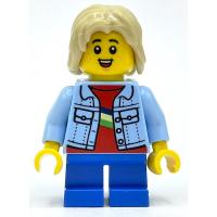 Kid with Blue Jacket over Red T-Shirt Minifigure (cty1459/fig-012848)