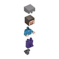 Steve in Flat Silver Helmet and Armor (min013)