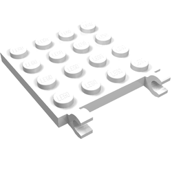 Plate Special 4 x 4 with Clips Horizontal (11399)