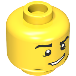 Minifig Head Bluecoat Soldier (	3626pb0857)