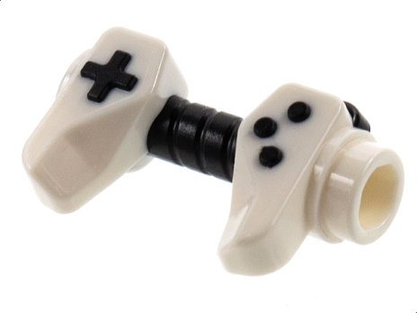 Minifigure, Utensil Game Controller, Holes on Side (65080pb02)