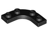 Plate, Round Corner 3 x 3 with 2 x 2 Curved Cutout (68568)