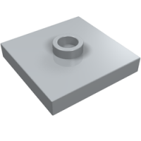 Plate, Modified 2 x 2 with Groove and 1 Stud (87580)