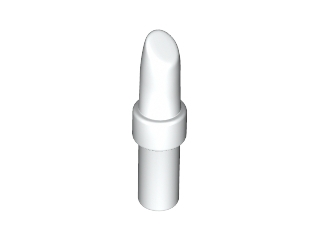 Minifigure, Utensil Lipstick with White Handle Pat (93094pb02)
