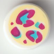 Tile, Round 1 x 1 with Magenta and Medium Azure (98138pb248)