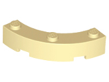 Brick, Round Corner 4 x 4 Macaroni Wide with 3 Stu (48092)