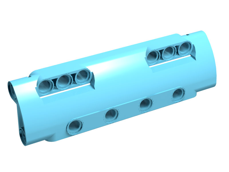 Technic Panel Curved 11 x 3 with 10 Pin Holes (11954)