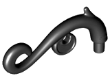 Plant Stem, Curved with Bar, Thorns, and Swirls (28870)