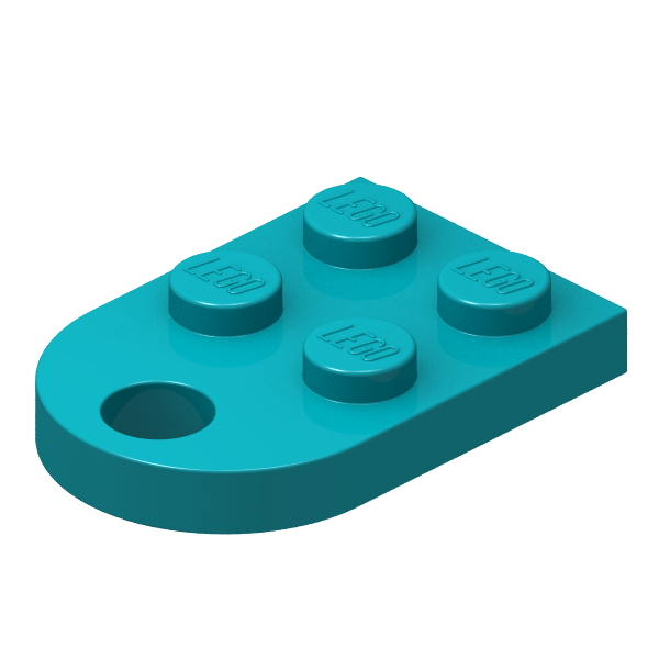 Plate, Modified 2 x 3 with Hole (3176)