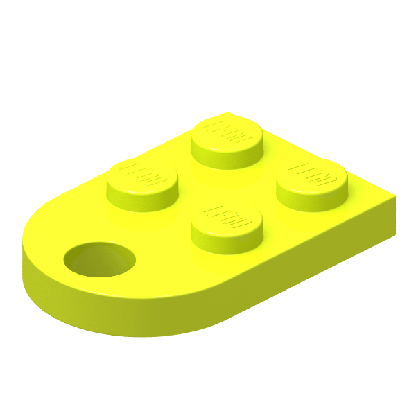 Plate, Modified 2 x 3 with Hole (3176)