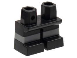 Legs Short with Molded Horizontal Dark Bluish Gray (41879pb025)