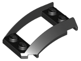 Wedge 4 x 3 Open with Cutout and 4 Studs (47755)